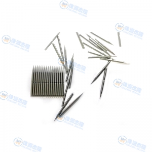 special-sharped discharge tungsten pin with slotting